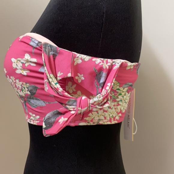 Antonio Melani Pink Floral Bikini Top - Picture 2 of 5